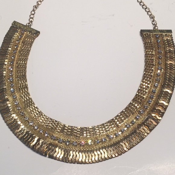 Jewelry - Regal Egyptian style Gold & Crystals Necklace